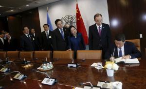 习近平演讲结束后，数十位国家元首守在走廊外排队等待握手