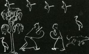 西漢墓葬美術(shù)中的特權(quán)階層，他們戴冠佩長(zhǎng)劍互相拱手施禮