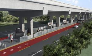 上海延安路要通無軌電車：高架下架設觸網(wǎng)，隔離帶上建車站