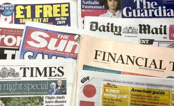 投票！英國大選當天的報紙頭版頭條