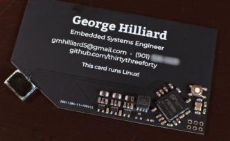 真工程师：20块钱做了张“名片”，可以跑Linux和Python