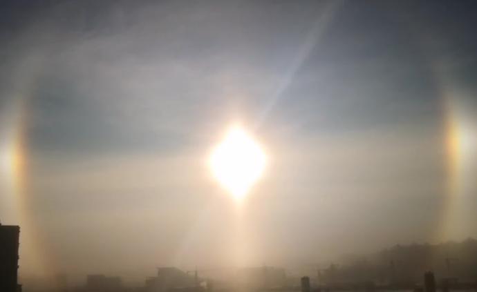 呼伦贝尔现“幻日”奇观:如有3个太阳