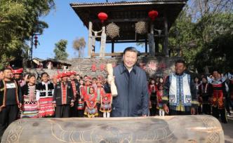 獨家視頻丨習(xí)近平敲響佤族木鼓，祝愿國泰民安