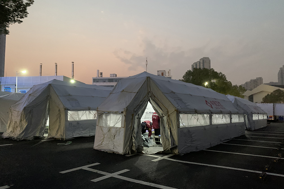 用于篩查和收治病人的帳篷