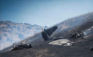 视频｜美U-2高空侦察机训练中坠毁加州，飞行员1死1伤