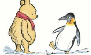 著名卡通小熊维尼90岁庆生，迎来新朋友企鹅的加入