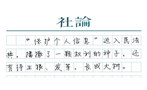 【社论】民法典与“徐玉玉条款”