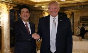 安倍送特朗普金色高爾夫球桿，系中國企業(yè)的日本子公司制造