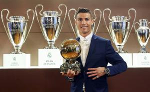 C羅四捧金球獎！得票是梅西兩倍，感覺走向人生巔峰