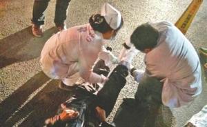 宜賓一男子醉臥街頭十余分鐘無人扶，遭貨車碾斷腿