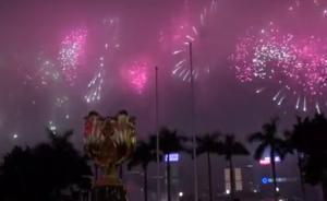 香港23888枚煙花綻放維港賀雞年