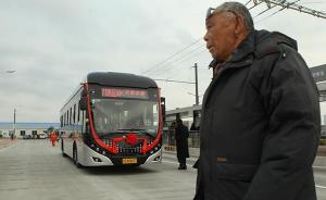 上海延安路中運(yùn)量公交開(kāi)通試運(yùn)營(yíng)，高峰期2-3分鐘/班