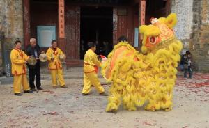 閩西清流縣里田元宵廟會(huì)：鞭炮齊鳴，神銃沖天