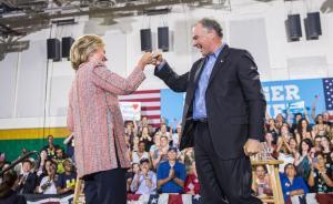 希拉里选定卡因参议员做竞选搭档，曾做传教士、州长