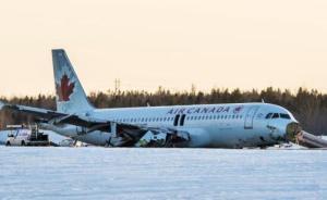 加拿大航空一客機在多倫多著陸時滑出跑道，暫無人員傷亡