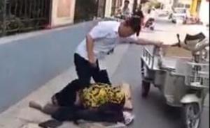 江蘇贛榆一民警尋釁滋事路邊毆打老人，警方：已被拘留