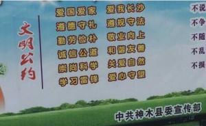 馬上評｜陜西神木標(biāo)語現(xiàn)“愛我長沙”，公文抄襲為何難絕跡