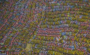 实拍杭州单车扣押点：上万平米无人领