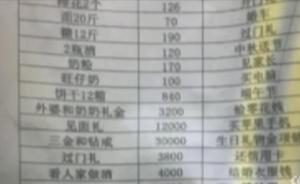 視頻｜江西男子談8年戀愛列26萬元分手清單：旺仔牛奶都算