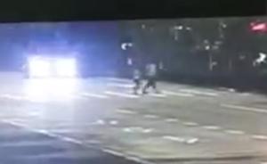 斑马线撞人不停车：致1死1伤司机全责