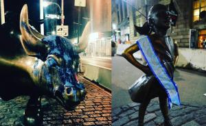 华尔街铜牛遭泼蓝漆,只为支持巴黎协定