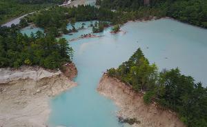 九寨溝地震｜火花海決堤，火花海以上景觀無重大損壞