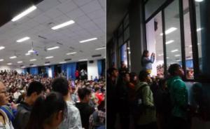 高?！熬W(wǎng)紅”老師微積分講座堪比演唱會(huì)：不少學(xué)生爬窗臺(tái)聽(tīng)課