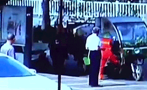 嫌放垃圾桶聲音吵，男子毆打女環(huán)衛(wèi)工