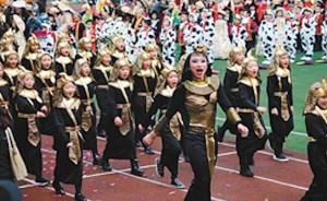 参加孩子校运动会,机长爸爸扮埃及艳后