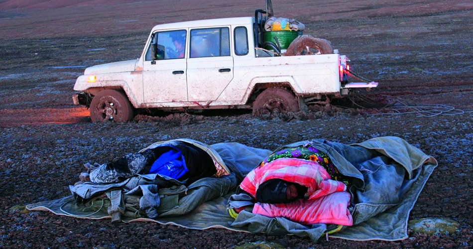 12-1、以天为盖地为庐，裹着被子露宿