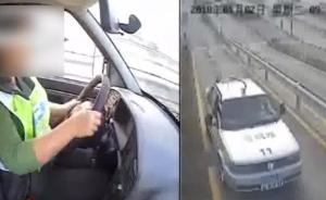 女学员神情紧张,驾车冲出考场撞店铺