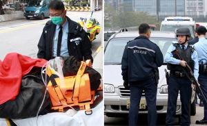 香港街头数人持刀抢运钞车：两箱外币被抢，已有三人落网