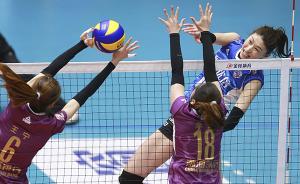 “抢七决战”天津女排3比2上海，第11次问鼎联赛冠军