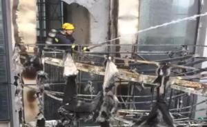蘭州市中心一棟在建大廈突發(fā)大火，未造成人員傷亡
