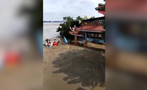 歇后語成真！嘉陵江漲水，龍王廟被沖了