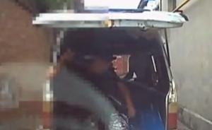保定公布警车行车记录仪视频回应“男子家门口被警车碾压”