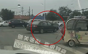 與妻子爭執(zhí)，男子駕車多次沖撞小舅子